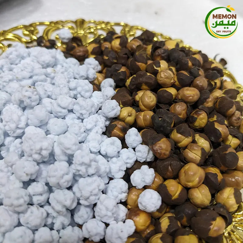 Roasted Grams &amp; Mimosa Sugar Balls (Nukal Dana or Chana)
