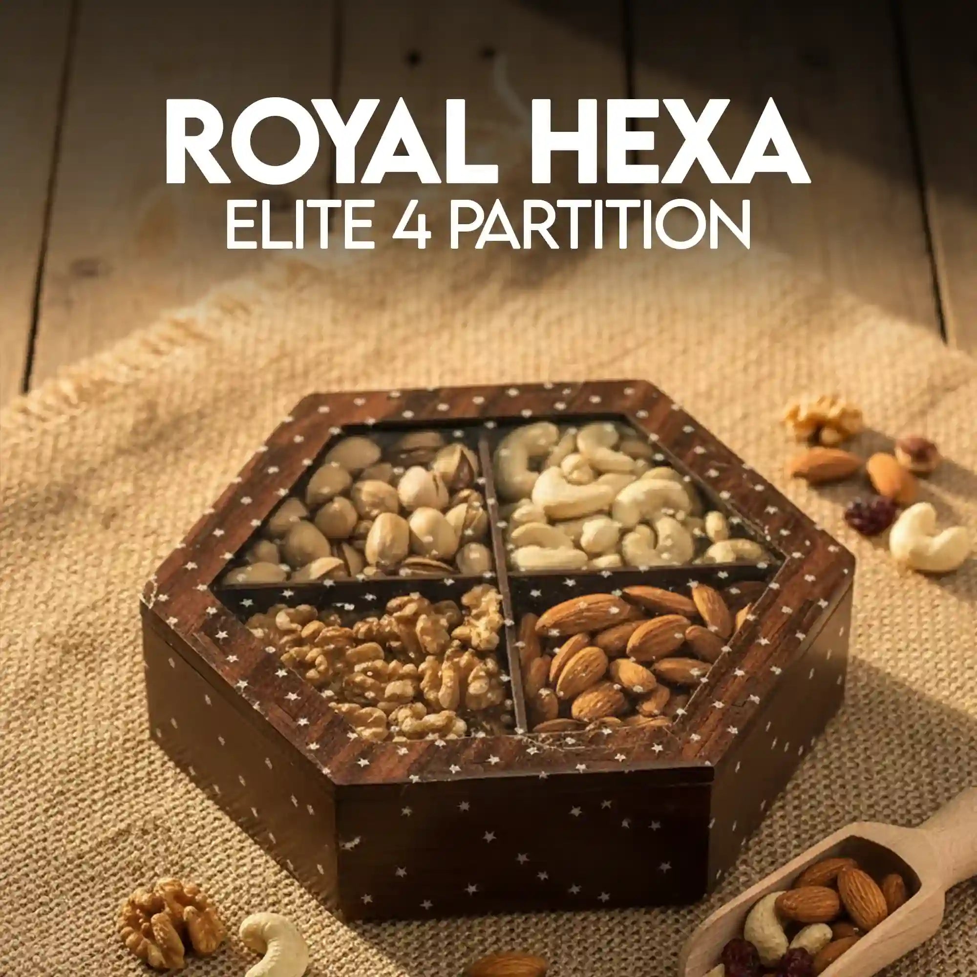Royal Hexa  Elite 4 Partition - Premium Gift Box