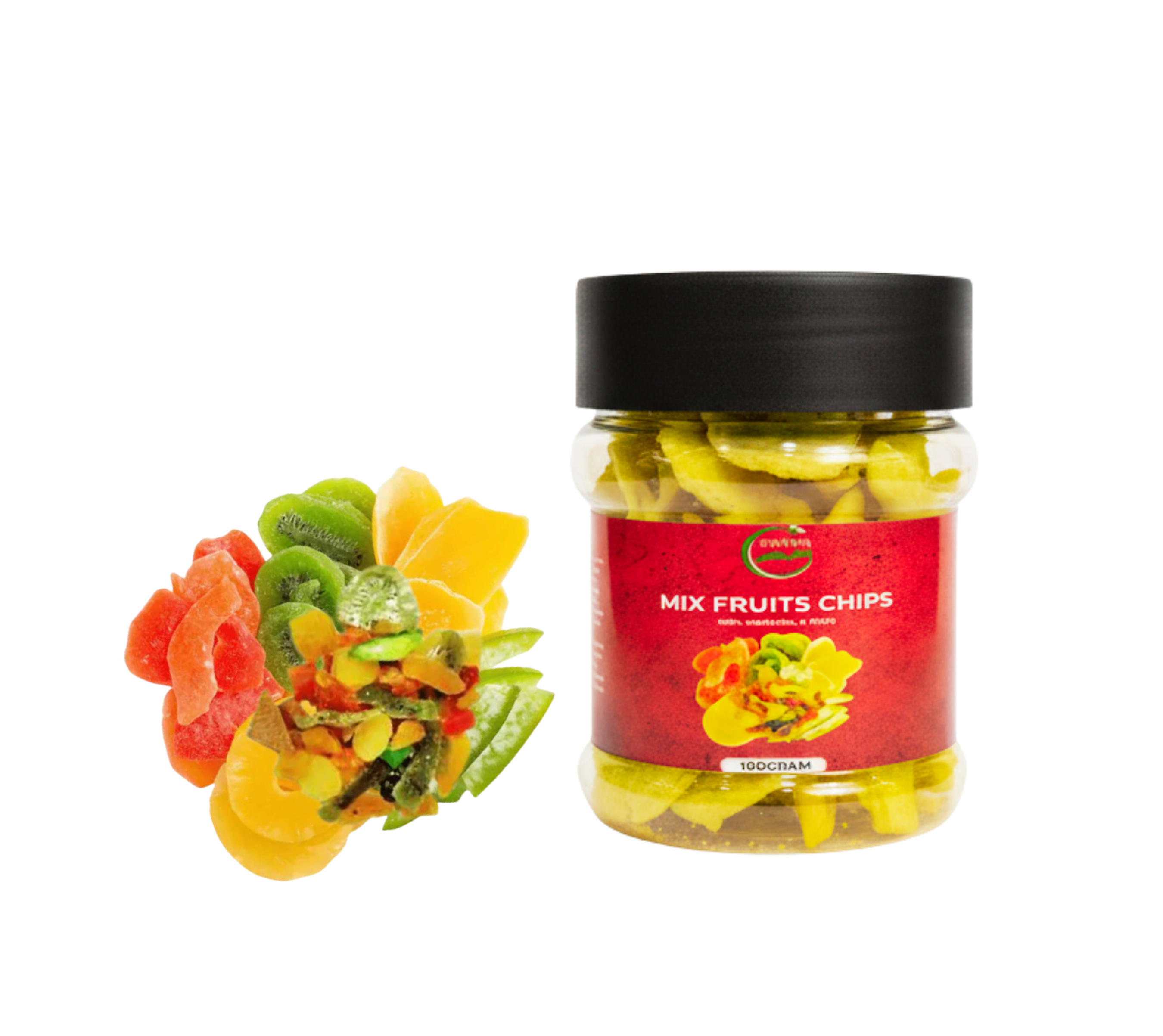 MIX FRUITS CHIPS 100GRM (DRIED)