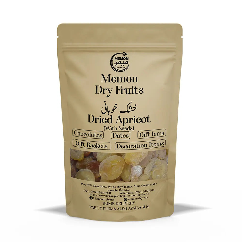 Dried Apricot With Seeds (Sukhi Khubani Beej ke Sath)